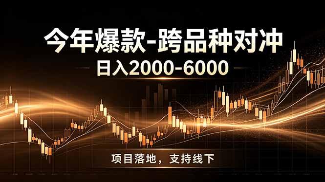 全新跨品种对冲模式上线！日稳定盈利 2000-6000，合规长久可批量放大