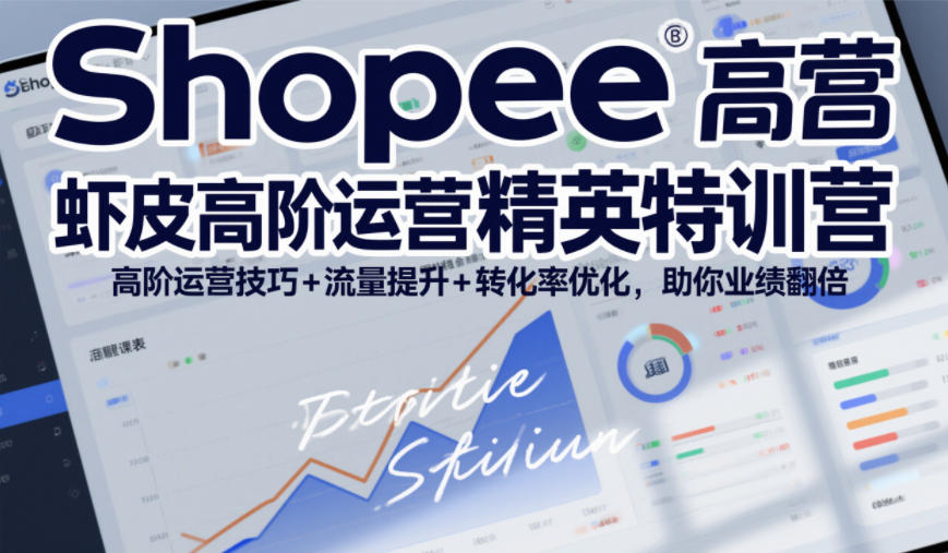 Shopee虾皮高阶运营精英特训营，高阶运营技巧+流量提升+转化率优化，助你业绩翻倍(更新26年7月)