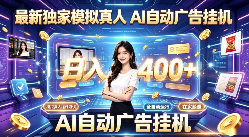 最新独家模拟真人,AI自动挂号挂G,日入400+,全程全自动运行,无需人工【揭秘】