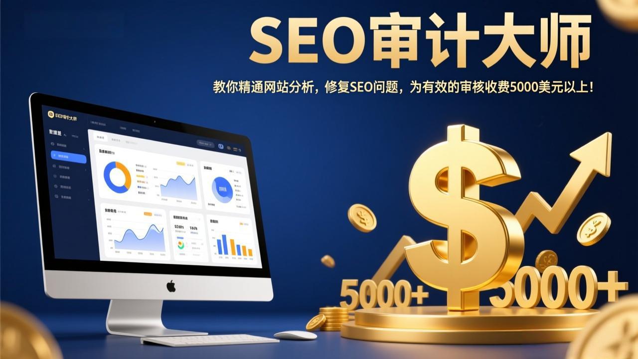 SEO审计大师:教你精通网站分析,修复SEO问题,为有效的审核收费5000美元以上!
