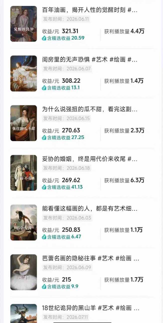 油画解说教学-398众筹来的技术：选题×对标×素材×文案×配音×剪辑×2天开精选×7天通9项权益