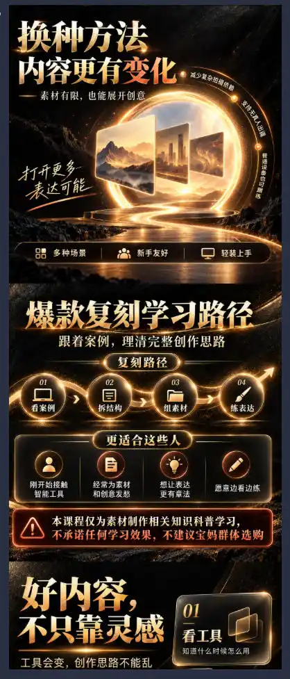 素材制作知识课，爆款复刻Codex短视频自动化，从素材拆解到创意表达，让AI自动“干活”，而不是只会回答问题