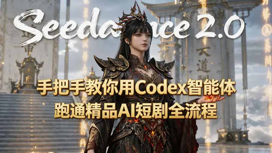 手把手教你用Seedance2.0+Codex智能体跑通精品AI短剧全流程(附3种skill技能