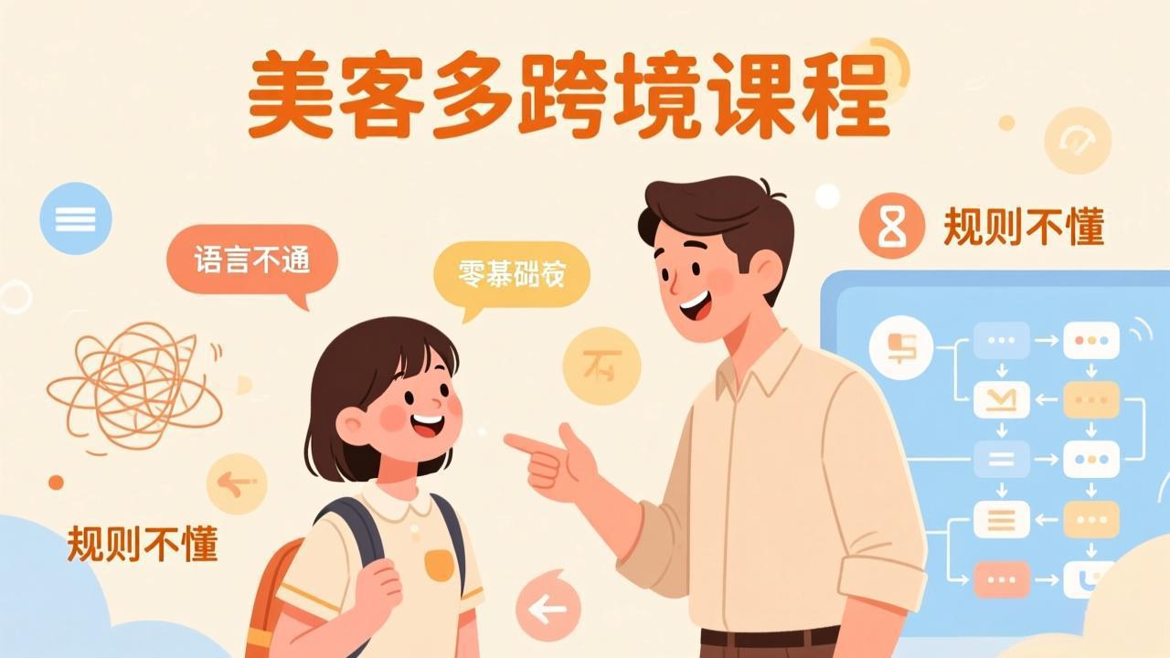 怕语言不通、怕不懂规则?零基础小白也能做的美客多跨境课,手把手带你美客多开店稳赚