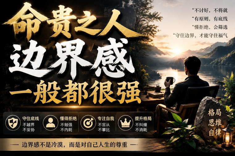 付费文章：命贵之人，边界感一般都很强