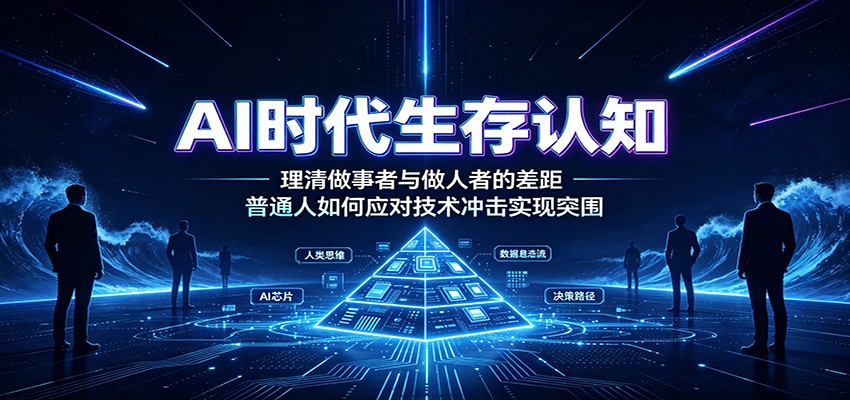 AI时代生存认知：理清做事者与做人者的差距，普通人如何应对技术冲击实现突围