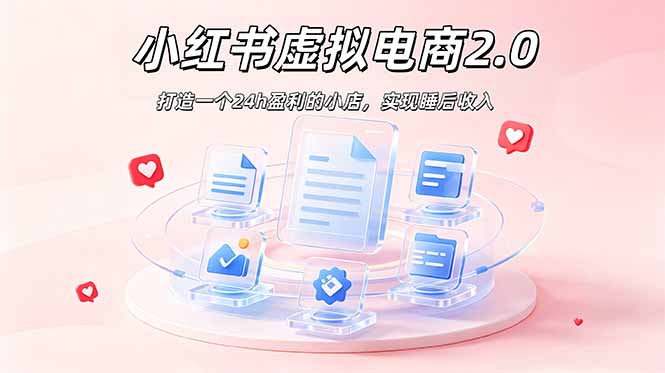 2026 年最强风口掘金项目:AI小红书虚拟电商,布局搜索流量,每日躺赚500+