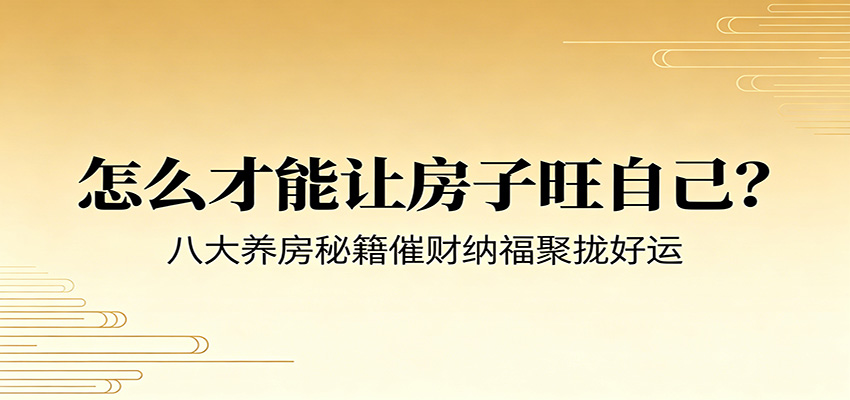 付费文章《怎么才能让房子旺自己?》八大养房秘籍催财纳福聚拢好运