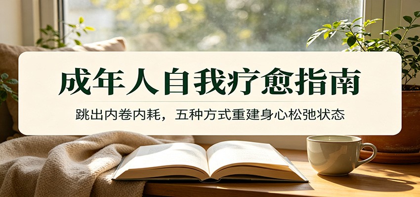 成年人自我疗愈指南：跳出内卷内耗，五种方式重建身心松弛状态