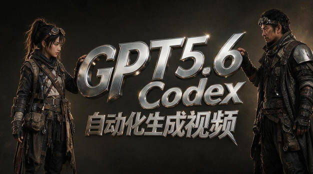 GPT5.6+Codex自动化视频生成：提示词设计×角色设定×封面海报×工作流思路，高效产出AI视频