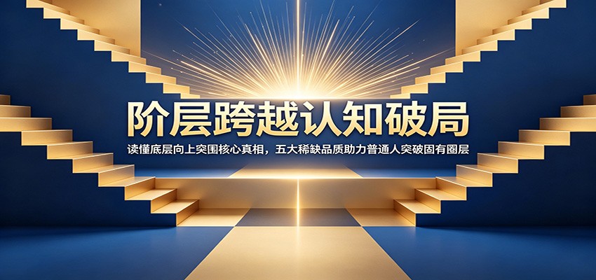 阶层跨越认知破局:读懂底层向上突围核心真相,五大稀缺品质助力普通人突破固有圈层