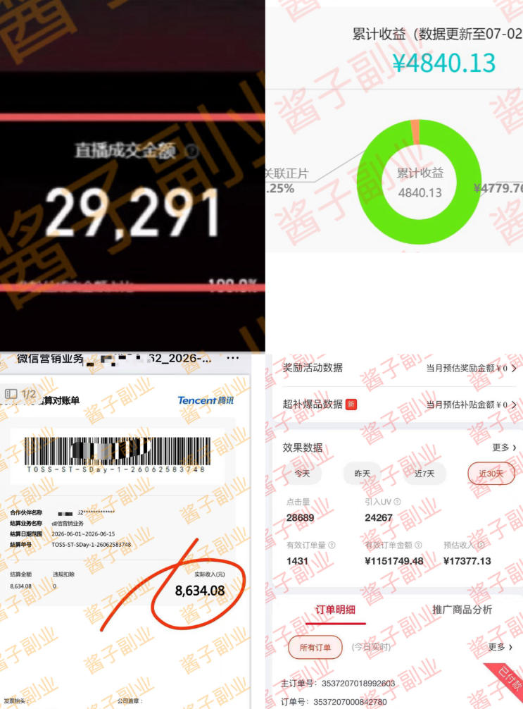985十年互联网老兵亲测：2026年多个真实落地副业项目，手把手带你搭建被动收入管道(淘宝无人直播、TK拉新、代运营、CSGO……)【揭秘】